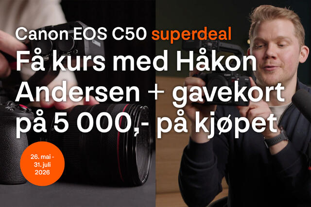 Canon EOS C50 + Gavekort + Minikurs